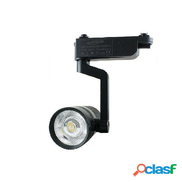 FARETTO LED BINARIO NERO LAMPADA PISTA 30WATT LUCE NATURALE