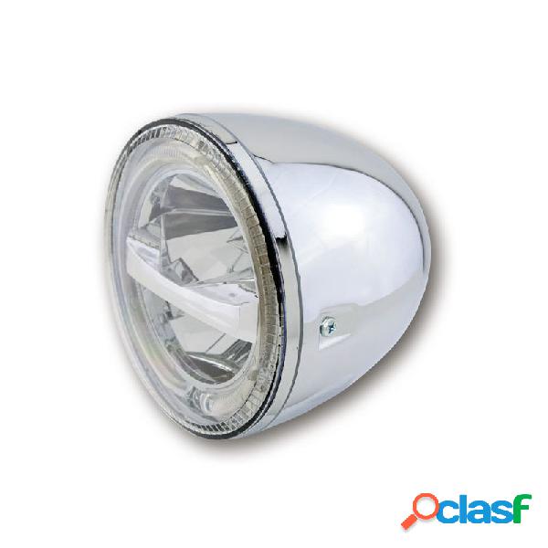 Faro anteriore 5.3/4 Highsider Circle full led cromo