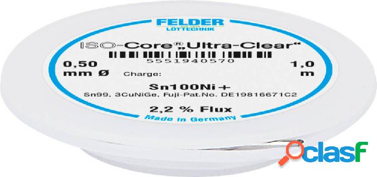 Felder Löttechnik ISO-Core Ultra-Clear Sn100Ni+ Stagno