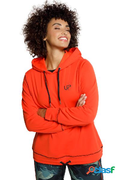 Felpa con cappuccio, Donna, Rosso, Taglia: 48/50,