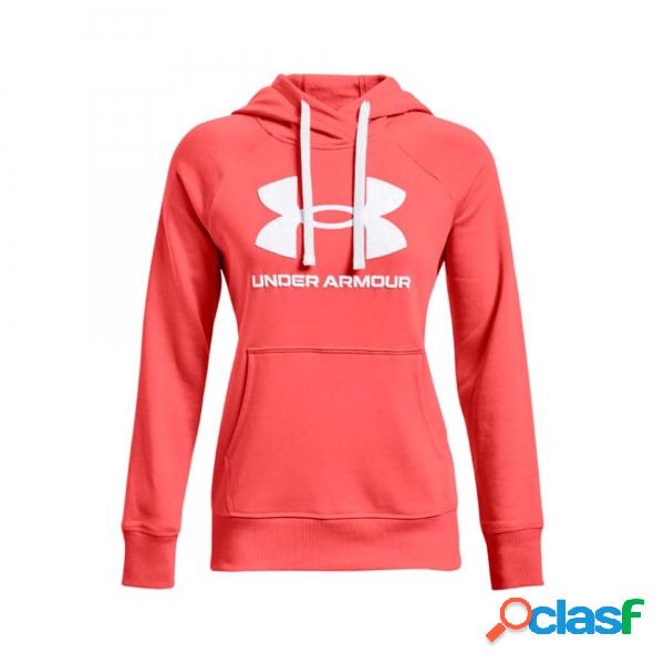 Felpa con cappuccio in pile con logo Under Armour Rival