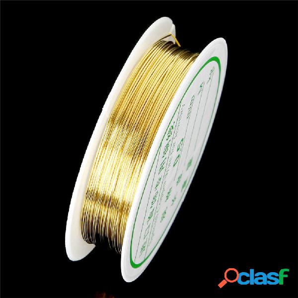 Filo per perline artigianale 2-1.0mm Oro Rame Filo per