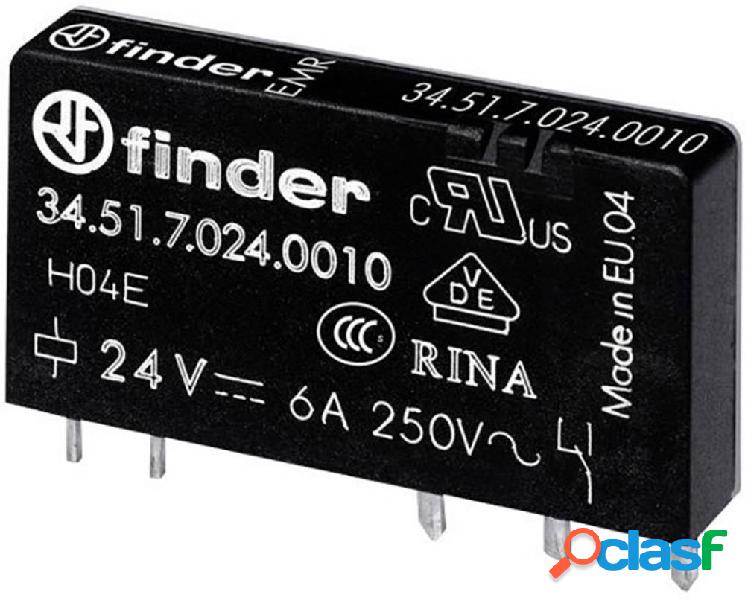 Finder 34.51.7.005.5010 Relè per PCB 5 V/DC 6 A 1 scambio 1