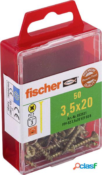 Fischer 653931 Viti testa svasata 3.5 mm 20 mm A croce