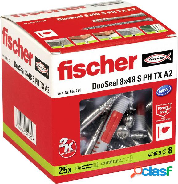 Fischer DuoSeal Tassello 48 mm 8 mm 557728 25 pz.