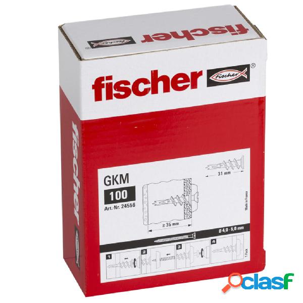 Fischer Set di Fissaggio per Cartongesso in Metallo GKM 100