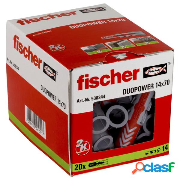 Fischer Set di Tasselli DUOPOWER 14 x 70 S 20 pz