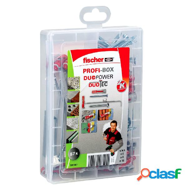 Fischer Set di Tasselli con Vite PROFI-BOX DUOPOWER/DUOTEC