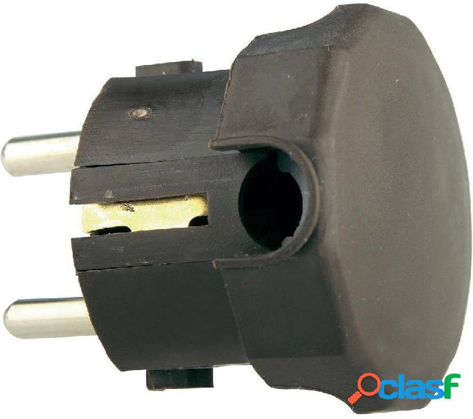 GAO 0404 Spina angolata di sicurezza Plastica 230 V Marrone