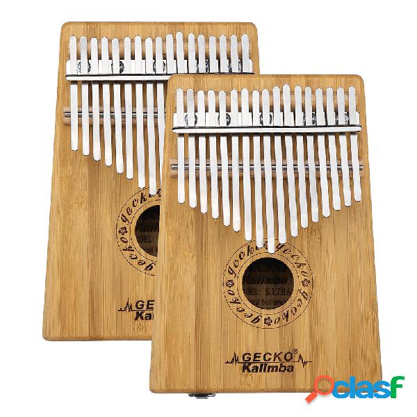 GECKO K17BA 17 tasti Kalimba Bamboo B Tone Thumb Piano