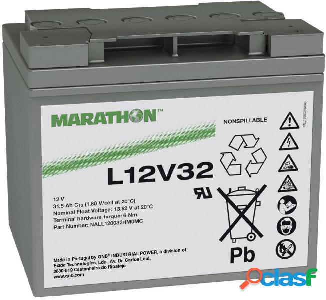 GNB Marathon L12V32 NALL120032HM0MC Batteria al piombo 12 V