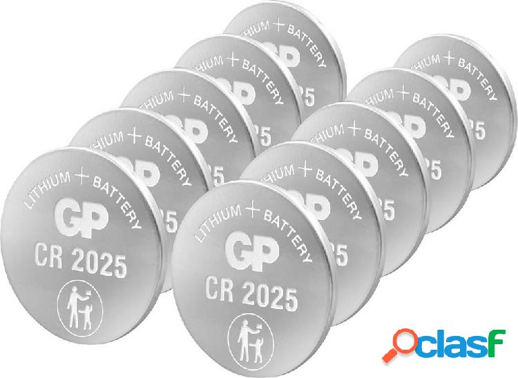 GP Batteries GPCR2025-2CPU10 Batteria a bottone CR 2025