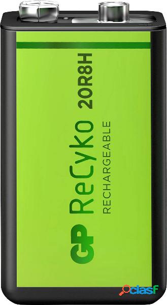 GP Batteries ReCyko+ 6LR61 Batteria ricaricabile da 9 V NiMH