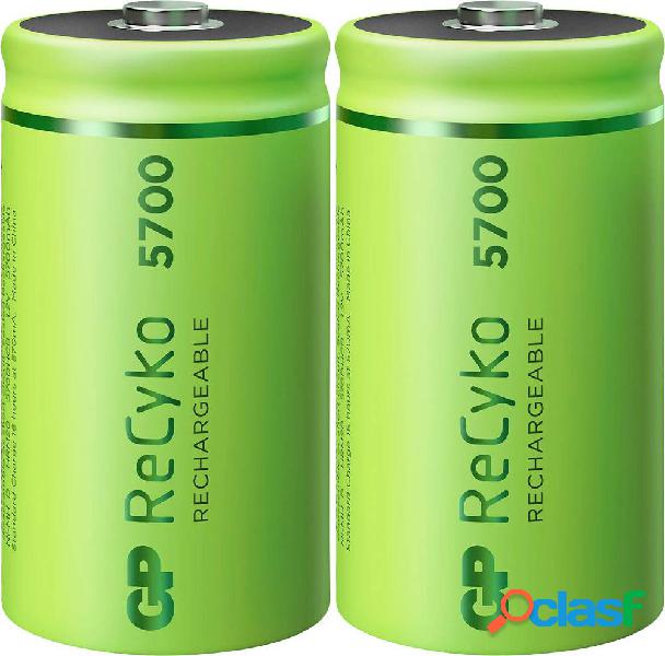 GP Batteries ReCyko+ Batteria ricaricabile Torcia (D) NiMH