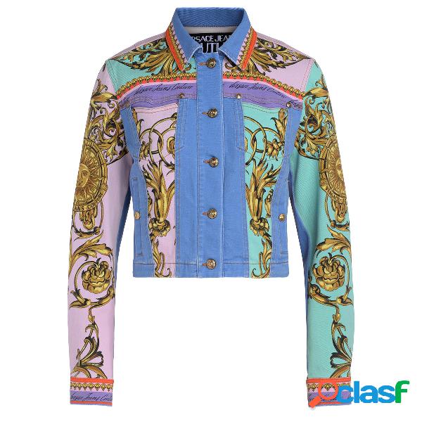 Giacca Versace Jeans Couture con stampa Baroque multicolor