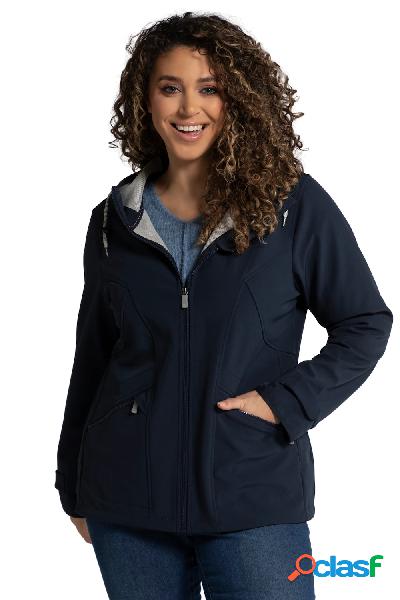 Giacca leggera in softshell idrorepellente con cappuccio,