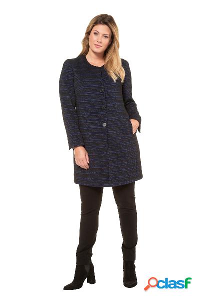 Giacca lunga, jersey di Jacquard a righe, selection, Donna,