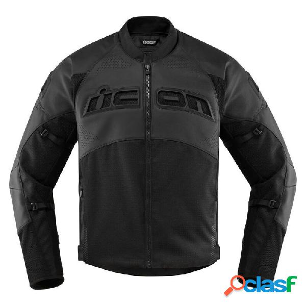 Giacca moto Icon Contra2 Perforated nero