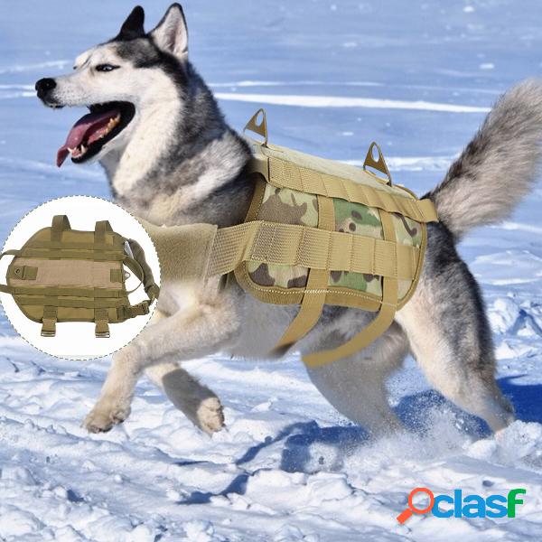 Gilet per cani Addestramento tattico Esercito Nastro per