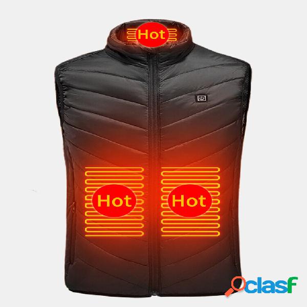 Gilet riscaldanti solidi da uomo Gilet caldi foderati con