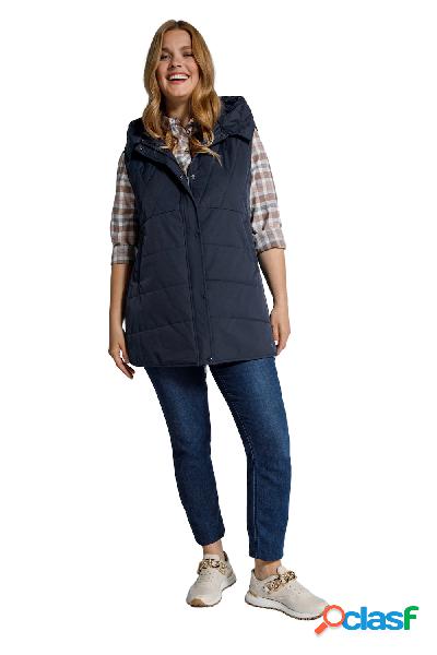 Gilet senza maniche con trapuntatura a diamante, colletto