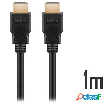 Goobay HDMI 2.0 LC 4K Ultra HD Cable - 1m - Black