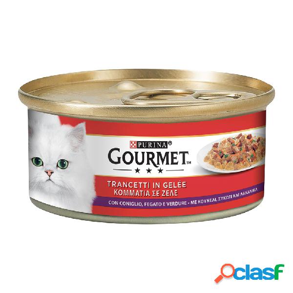 Gourmet Rosso Cat Adult Trancetti in Gelée con Coniglio,