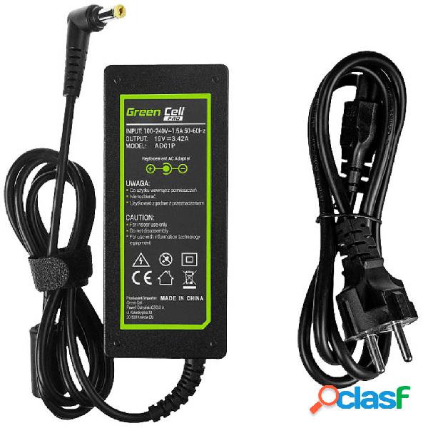 Green Cell GC-AD01P Alimentatore per notebook 65 W 19 V 3.42