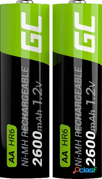 Green Cell HR6 Batteria ricaricabile Stilo (AA) NiMH 2600