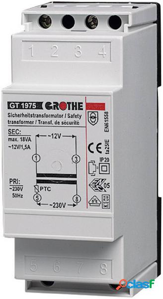 Grothe 14102 Trasformatore per campanello 8 V/AC 2 A