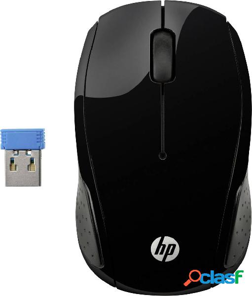 HP Wireless 200 Mouse wireless Senza fili (radio) Ottico