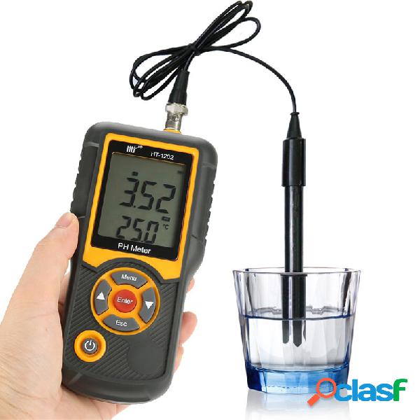 HT-1202 PHmetro digitale con misuratore di pH dellacqua ATC