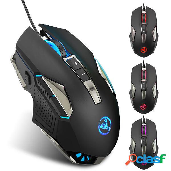 HXSJ X200 Mouse da gioco con programmazione macro 8 pulsanti