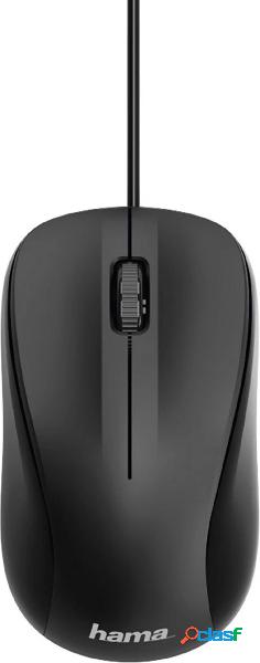 Hama MC-300 Mouse USB Ottico Nero 3 Tasti 1200 dpi