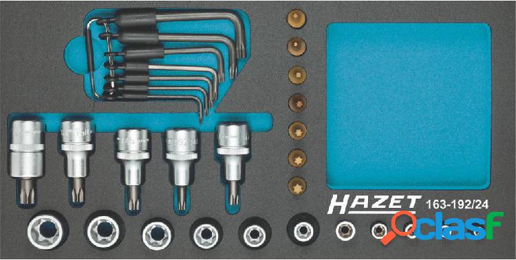 Hazet 163-192/24 TORX esterno, TORX interno Kit inserti a