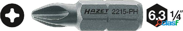 Hazet 2215-PH2 Inserto a Croce PH 2 Acciaio speciale C 6.3 1