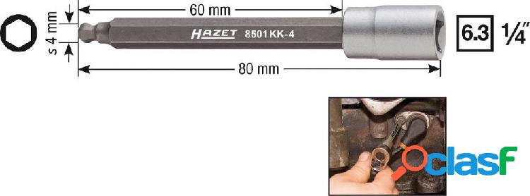 Hazet 8501KK-4 Brugola interna Inserto giravite a bussola 4