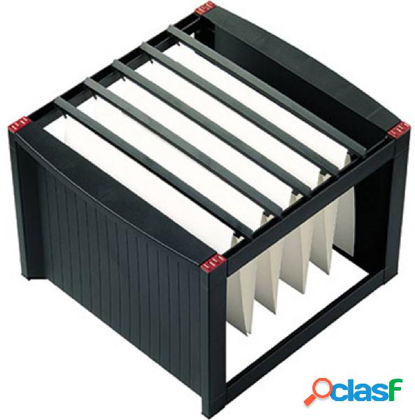 Helit Contenitore per cartelle sospese H6110092 Nero, Rosso