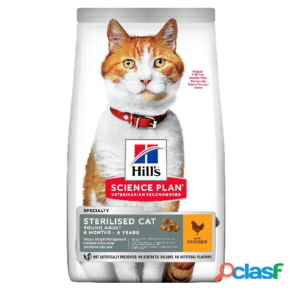 Hills Science Plan Cat Young Adult Sterilised al Pollo7 kg