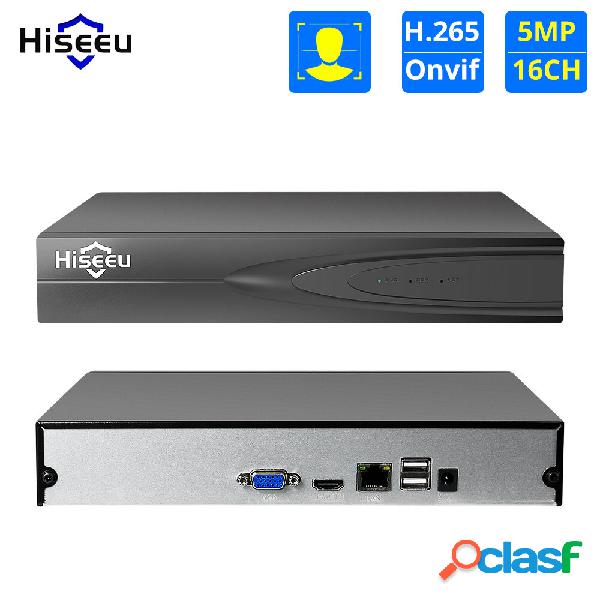 Hiseeu H.265 16CH CCTV NVR per 5MP / 4MP / 3MP / 2MP ONVIF