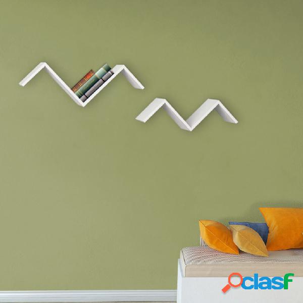 Homemania Set Mensole a Muro Marti 60/70x22x30 cm Bianco