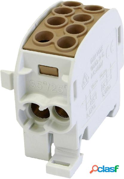 HoraeTec 106293 Terminale ramo principale Ottone, PA Grigio