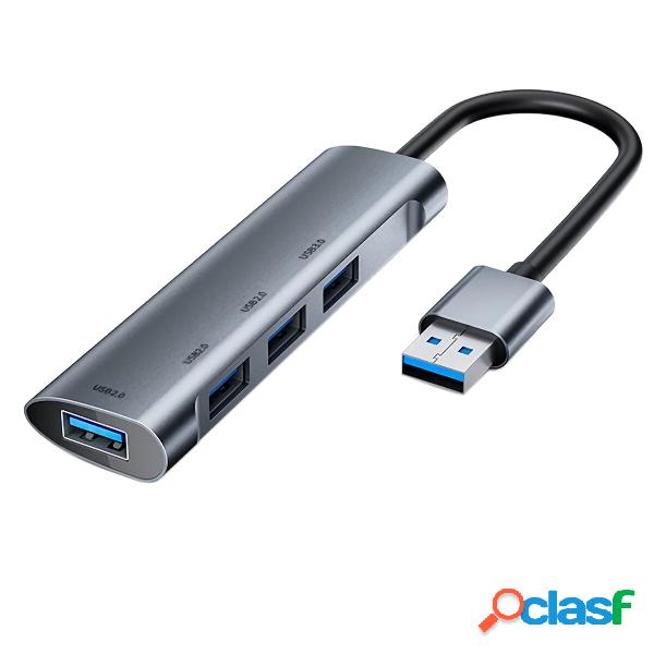 Hub USB3.0 4-in-1 USB 3.0 / 2.0 5Gbps Splitter USB ad alta