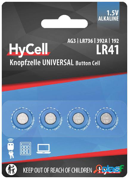 HyCell AG3 Batteria a bottone LR 41 Alcalina/manganese 30