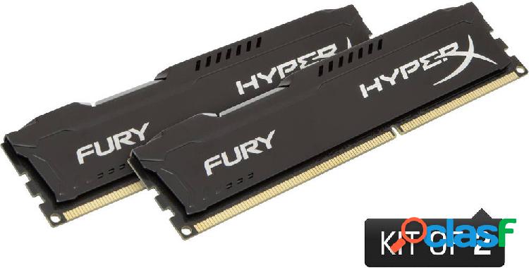HyperX Kit memoria PC HyperX Fury Black HX318C10FBK2/16 16