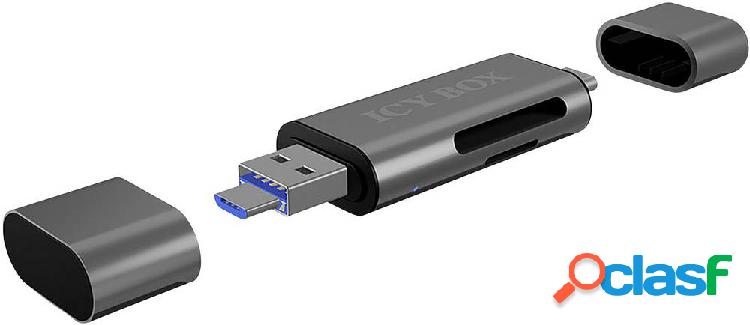 ICY BOX Lettore schede di memoria esterno USB-C™, USB 3.2