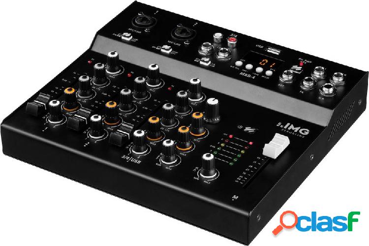 IMG StageLine MXR-4 Mixer DJ Numero canali:4 Bluetooth,