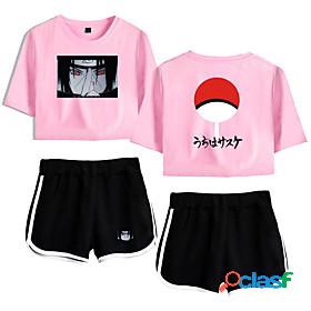 Inspired by Naruto Cosplay Akatsuki Uchiha Outfits Crop Top