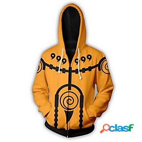 Inspired by Naruto Naruto Uzumaki Cosplay Terylene Coat
