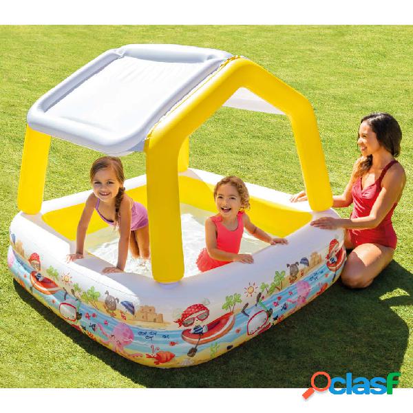 Intex Piscina con Parasole Gonfiabile 157x157x122 cm